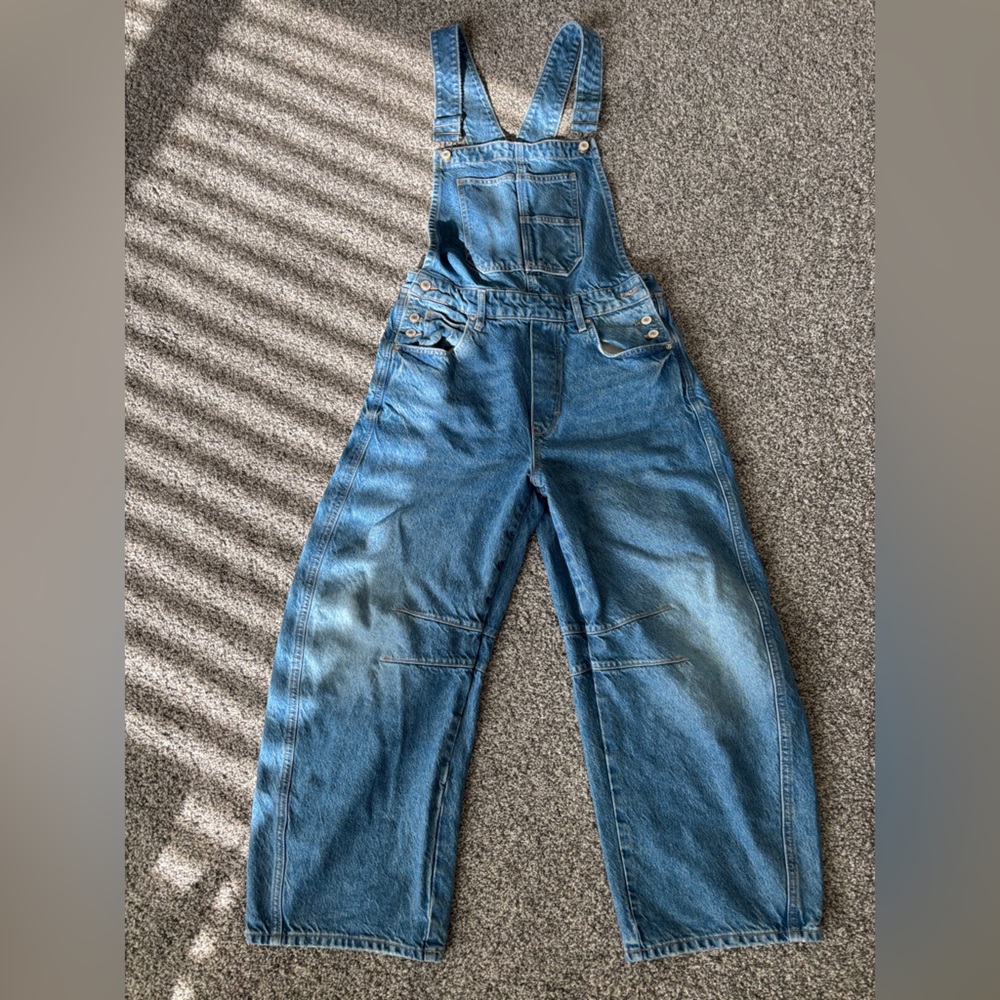 We The Free Good Luck Barrel Overalls